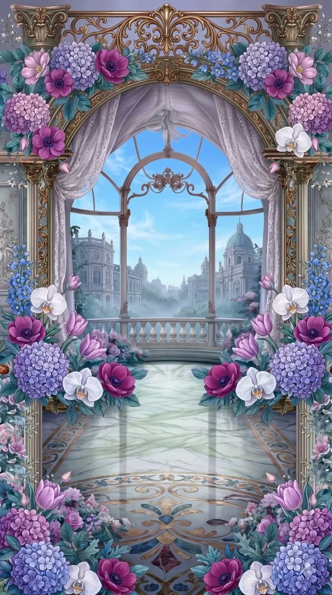 Palace Blossoms theme poster