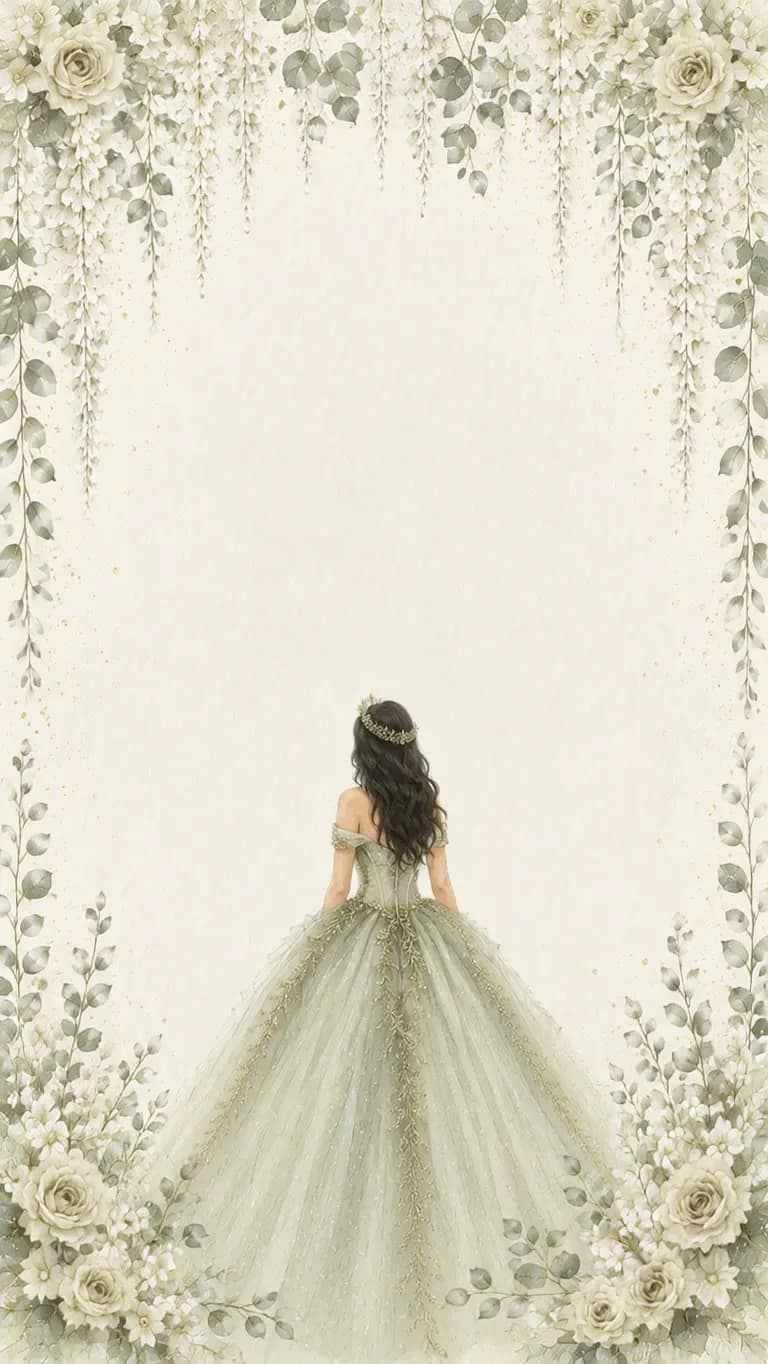 Quinceanera Green theme poster