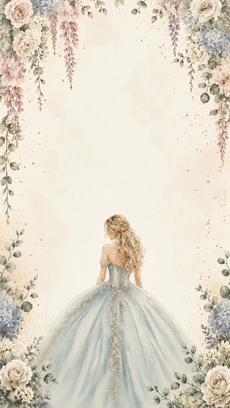 Quinceanera Ocean Blue theme poster